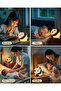 Rechargeable Panda Night Light for Kids - 3-Level Dimmable Silicone Bedside Lamp - 6