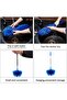 Ceiling Fan Duster Kit, 2 Duster Heads, 15-100in Telescopic Pole (Blue) - 6