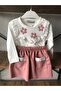 Floral Girl's Skirt Suit
