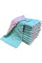 Dish towels microfiber cleaning cloth - 10 pack (green & grey) - 8