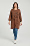 Women's Front Stone-Embellished, Six-Stripe, Crystal, Two-Ply, Seasonal Combed Cotton Tunic - 2