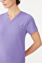 Genom Magenta V-Neck Stretch Fabric Nurse and Doctor Uniform Set Scrubs Hospital Uniform - 4