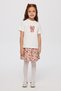 Liberty Fabric Embroidered Girl's T-Shirt - 4