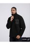 Unisex Plush Lamb Wool Teddy Fleece Sweatshirt / High Collar Half Zipper Borg Jacket - 3