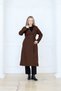 Long Belted 4 Button Women's Trench Coat |   Waterproof Tok Fabric – Black / Beige