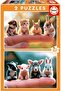 - Set of 2 Children's Puzzles with 20 Pieces - Babies Animals