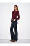 Transparent Wide Neckline Long Sleeve Women's Blouse - 2