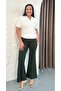 Women's Plus Size Stretchy High Waist Flared L Stretch Fabric t Shaping / Sculpting Fabric Pants 25100 - 5
