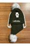 Labubu Embroidered Children's Scarf and Beanie Set 2-8 Years 101225 - 2
