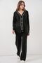 Bdart V-Neck Cardigan and Wide-Leg Pants Knitwear Set - 4