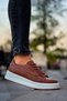 Yg043 Cowien Men's Casual Lace-Up Leather Sports Sneaker Shoes Cbt - Tan - 4