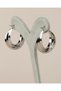 Navira Interlocking Three Steel Hoop Earrings 3 cm - 8