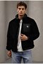 Super Soft Touch: Men's Black Plush Coat