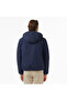 Men's Navy Blue Regular Fit Reversible Jacket - 3