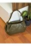 Medium Size Women's Shoulder Bag with Knot Detail - 4