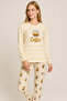 Women's Soft Texture Thermal Pajamas Set 42050 - 6