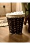 سلة مهملات خوص Natural Wicker Waste Basket