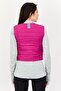 Women Standard Fit Sleeveless Running Jacket Vest, Magenta - 4