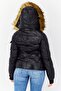 Women Quilted Puffer Jacket, Black - 3