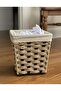 سلة مهملات خوص Natural Rattan Waste Bin - 2