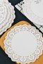 Lace Pattern Paper Plate Mat 50Pcs Disposable Hygienic Service Cover Table Cloth - 5