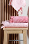 4-Piece Turkish Bath Set 100% Cotton (2 Pieces 70X140 Size, 2 Pieces 50X90 Hand, Face, Hair Towels) with Tie, 1250Gr - 3
