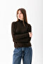 Knitwear Ribbed Badi - Comfortable Regular Fit Ribbed Knitwear Sweater - Women's Basic Turtleneck Knitwear Badi - 3