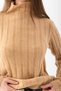 Knitwear Ribbed Badi - Comfortable Regular Fit Ribbed Knitwear Sweater - Women's Basic Turtleneck Knitwear Sweater - 7
