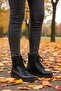 8442 Warm Lining Lace-Up Non-Slip Sole Women's Boots - 6