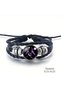 Twins Zodiac Sign That Glows at Night, Adjustable Faux Leather Bracelet, Suitable for Both Men and Women