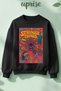 Stranger Things Design Printed Cotton 3 Thread Crew Neck O Oversized Sweatshirt