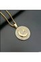 Yiwu 1 Piece Stylish & Luxurious Shining with Star & Moon Pendant, Gold-Tone Chain Women & Men Jewelry - 5