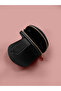 Women's Faux Leather Textured Oval Wallet Boxed Gift Accessory Small Size - 3