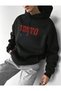Unisex Men/Women Red Tokyo Colorful Custom Printed Cotton Oversized Hooded Sweatshirt - 2