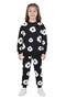 Girls - Boys Unisex Daisy Embossed Printed Pajama Set Two Thread Tracksuit Set Two Piece Set - 6