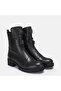 Large size women's genuine leather boot 41-42-43-44-black dreri̇ - 2