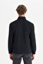Cotton Regular Fit Stand Collar Zippered Thessaloniki Knit Sweatshirt - 2