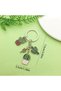 Green Enamel Gold Color Keychain with Cactus Figure and Car Bag Accessory - 4