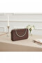 Brown Luxury Wavy Velvet Women's Evening Dress Bag - 4