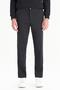 Wm01200001001 Black Men's Lyocell Fabric Slim Fit Chino Elastic Waist Trousers - 2