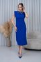 Women's Boat Neck Slit Midi Dress - 7