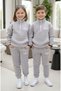 Oversized Children's Fleece Tracksuit Set |   4-14 Years Old |   Unisex Winter Warm Clothing Fleece-Lined Sets - 2