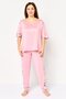 Women 2 Pieces Floral Print Pyjama Top And Bottom Set, Multicolor