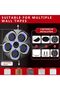 Music Boxing Machine Wall-Mounted with Gloves, LED Bluetooth Smart Boxing Target - 2