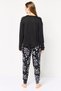 Women 2 Pieces Floral Print Top And Bottom Pajamas Set, Multicolor - 4