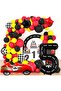 Large Retro Red Race Car Age Foil 45 Balloons Luxury Birthday Party Set - 5