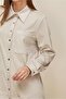 Shirt Collar Suede Tunic 46116 - 3