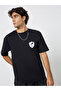 Men Black Graphic Print Oversized Jersey T-Shirt - 3