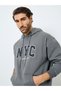 Eco Earth Relaxed Fit Embroidered Fleece Hoodie