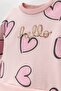 Girl's Dress Tulle Sequin Embroidery Heart Printed Pink with Pink Hearts - 4
